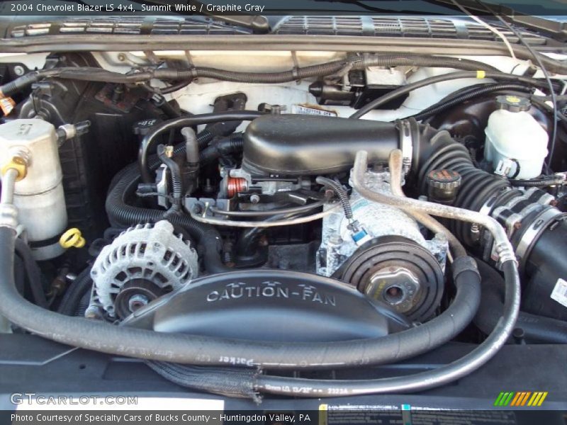 Summit White / Graphite Gray 2004 Chevrolet Blazer LS 4x4