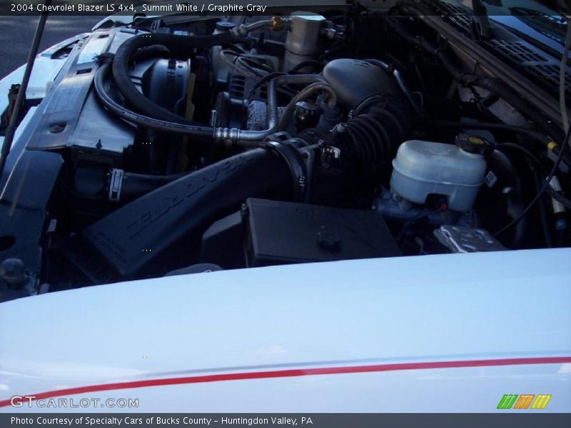 Summit White / Graphite Gray 2004 Chevrolet Blazer LS 4x4