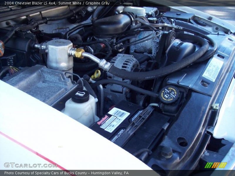 Summit White / Graphite Gray 2004 Chevrolet Blazer LS 4x4