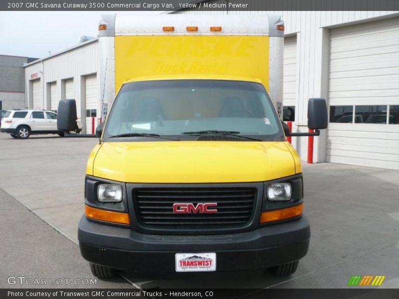 Yellow / Medium Pewter 2007 GMC Savana Cutaway 3500 Commercial Cargo Van
