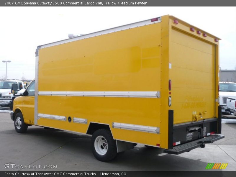 Yellow / Medium Pewter 2007 GMC Savana Cutaway 3500 Commercial Cargo Van