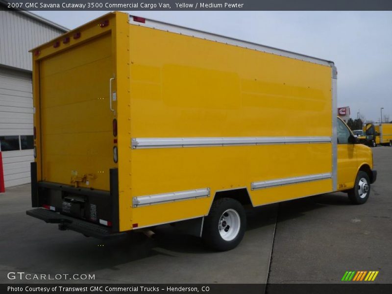 Yellow / Medium Pewter 2007 GMC Savana Cutaway 3500 Commercial Cargo Van