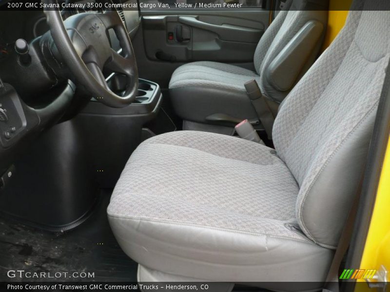 Yellow / Medium Pewter 2007 GMC Savana Cutaway 3500 Commercial Cargo Van