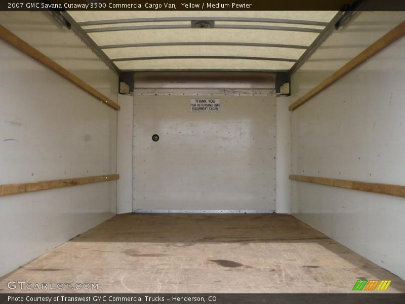 Yellow / Medium Pewter 2007 GMC Savana Cutaway 3500 Commercial Cargo Van