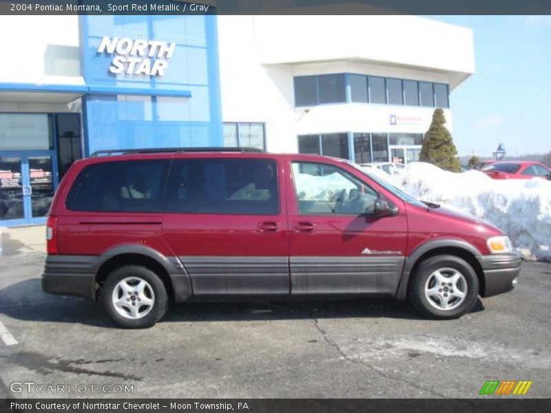 Sport Red Metallic / Gray 2004 Pontiac Montana