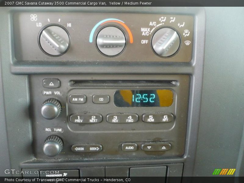 Yellow / Medium Pewter 2007 GMC Savana Cutaway 3500 Commercial Cargo Van