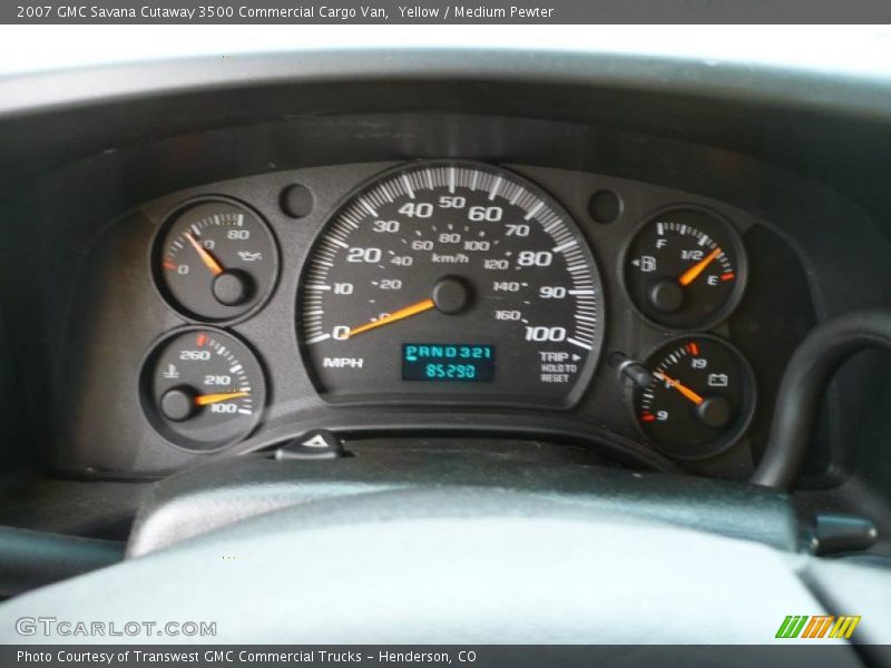 Yellow / Medium Pewter 2007 GMC Savana Cutaway 3500 Commercial Cargo Van