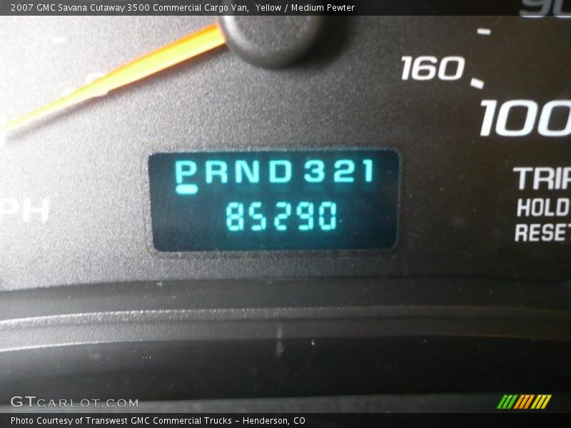 Yellow / Medium Pewter 2007 GMC Savana Cutaway 3500 Commercial Cargo Van