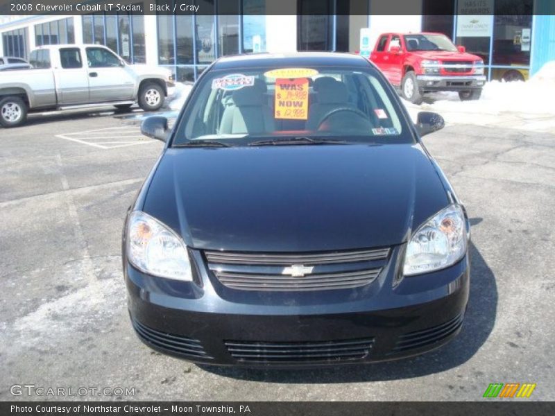 Black / Gray 2008 Chevrolet Cobalt LT Sedan