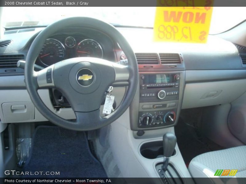 Black / Gray 2008 Chevrolet Cobalt LT Sedan
