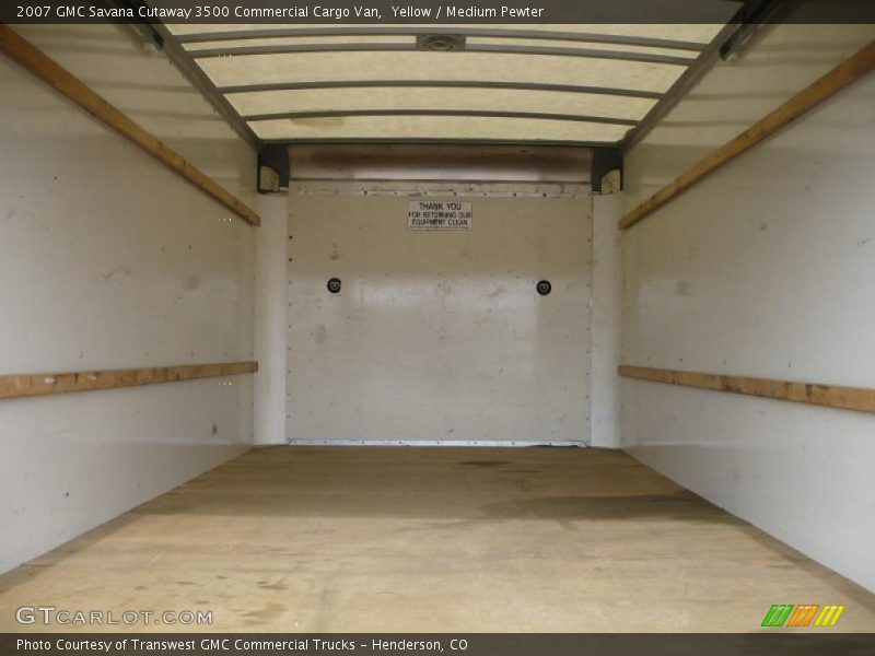 Yellow / Medium Pewter 2007 GMC Savana Cutaway 3500 Commercial Cargo Van