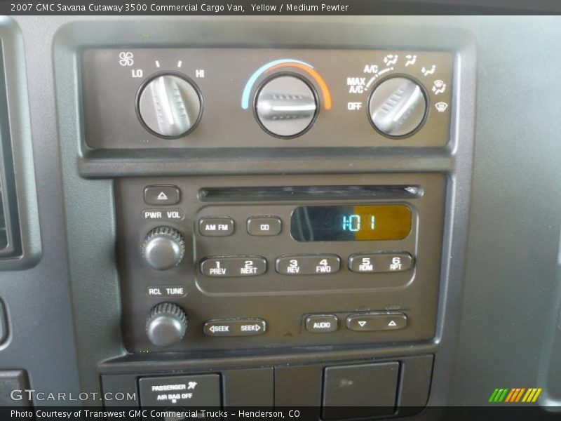 Yellow / Medium Pewter 2007 GMC Savana Cutaway 3500 Commercial Cargo Van