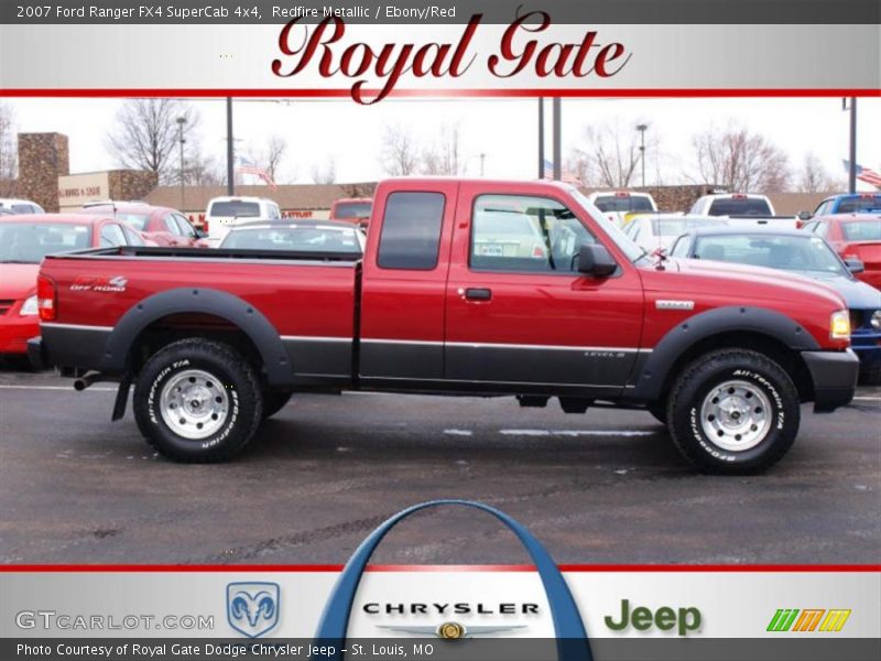 Redfire Metallic / Ebony/Red 2007 Ford Ranger FX4 SuperCab 4x4