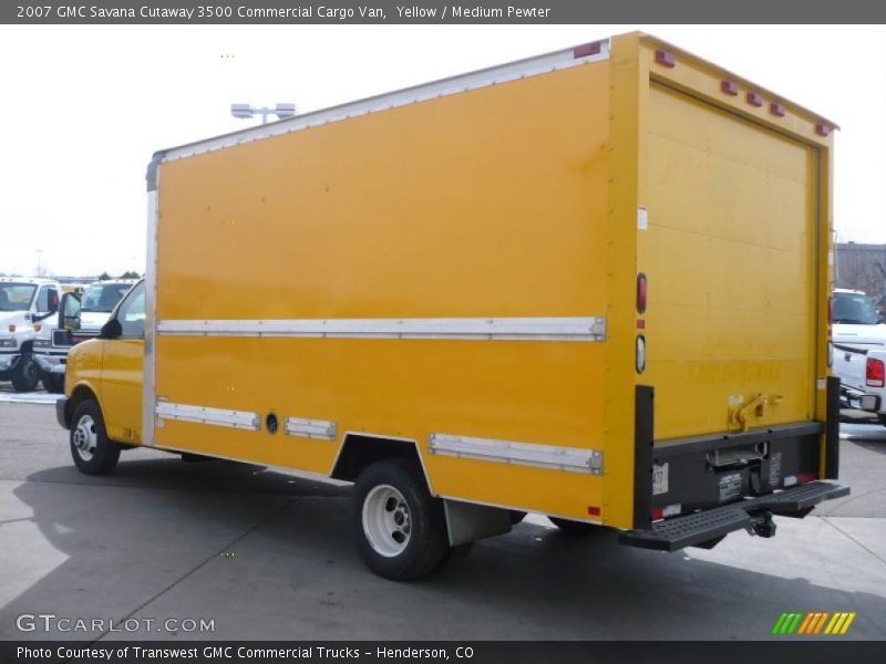 Yellow / Medium Pewter 2007 GMC Savana Cutaway 3500 Commercial Cargo Van