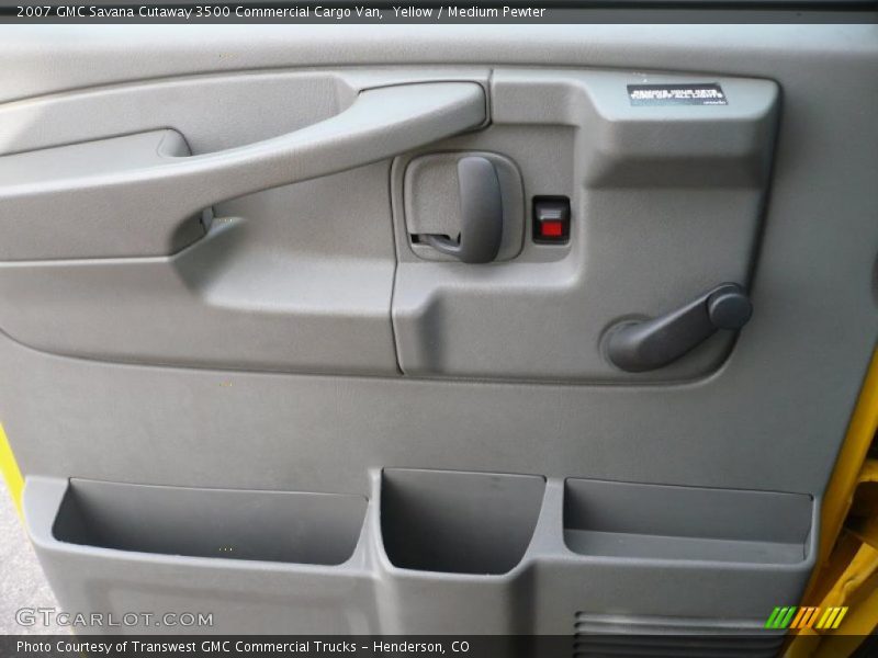 Yellow / Medium Pewter 2007 GMC Savana Cutaway 3500 Commercial Cargo Van