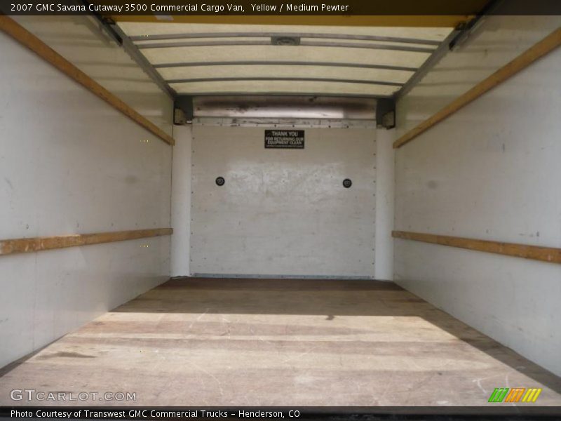 Yellow / Medium Pewter 2007 GMC Savana Cutaway 3500 Commercial Cargo Van