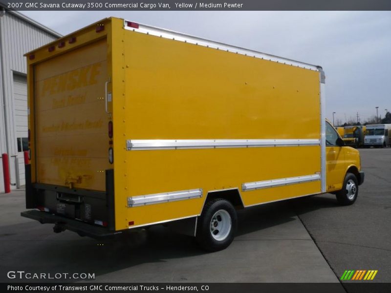 Yellow / Medium Pewter 2007 GMC Savana Cutaway 3500 Commercial Cargo Van