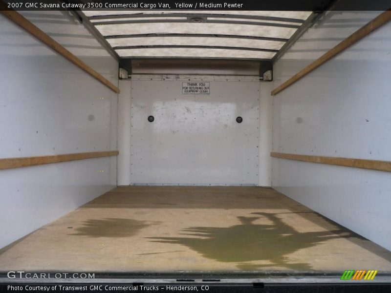 Yellow / Medium Pewter 2007 GMC Savana Cutaway 3500 Commercial Cargo Van