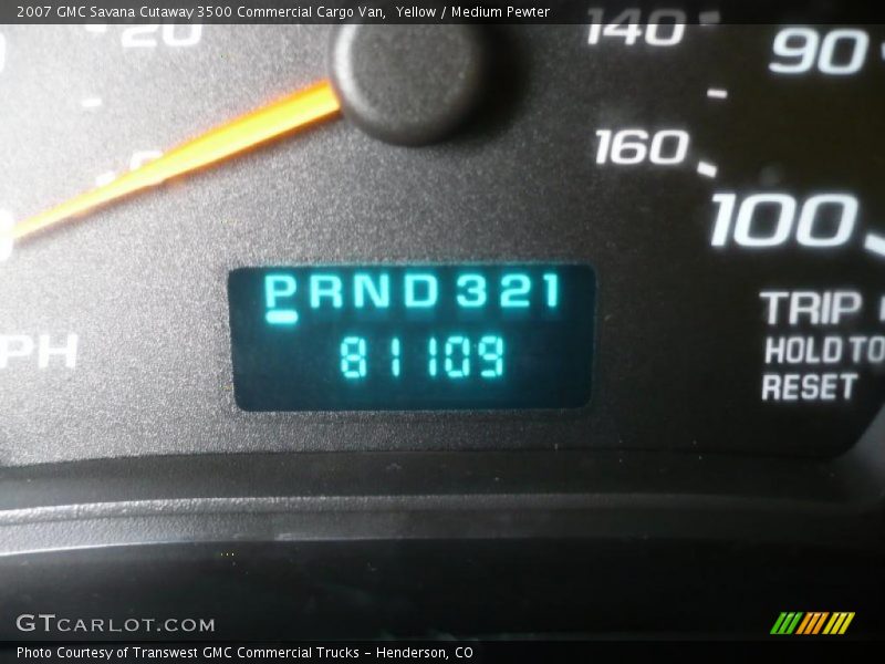 Yellow / Medium Pewter 2007 GMC Savana Cutaway 3500 Commercial Cargo Van