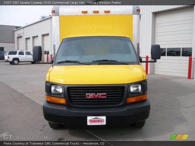 Yellow / Medium Pewter 2007 GMC Savana Cutaway 3500 Commercial Cargo Van