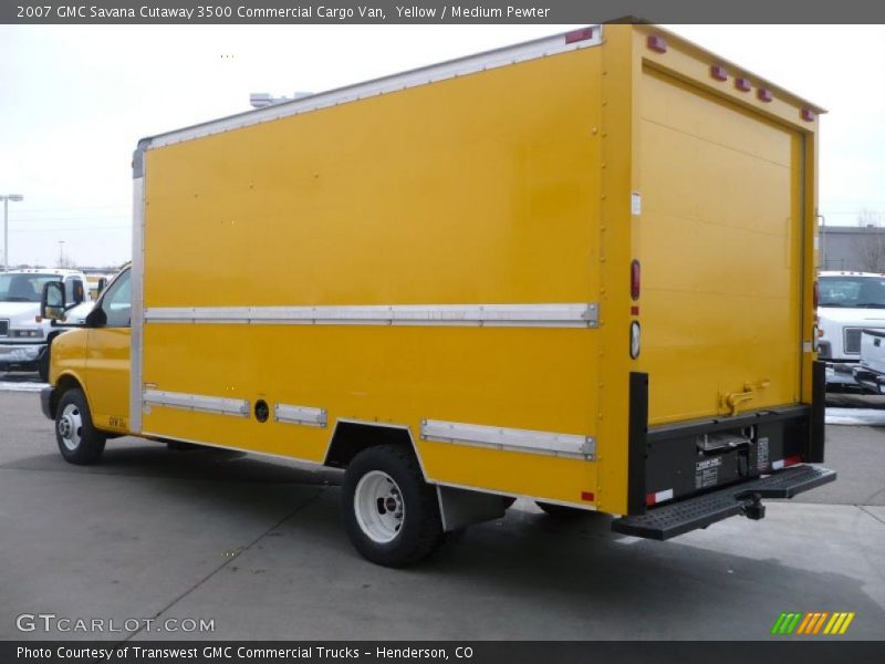 Yellow / Medium Pewter 2007 GMC Savana Cutaway 3500 Commercial Cargo Van