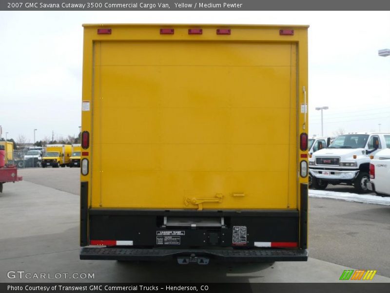 Yellow / Medium Pewter 2007 GMC Savana Cutaway 3500 Commercial Cargo Van