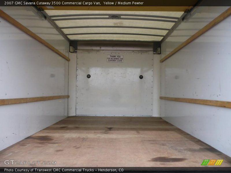 Yellow / Medium Pewter 2007 GMC Savana Cutaway 3500 Commercial Cargo Van