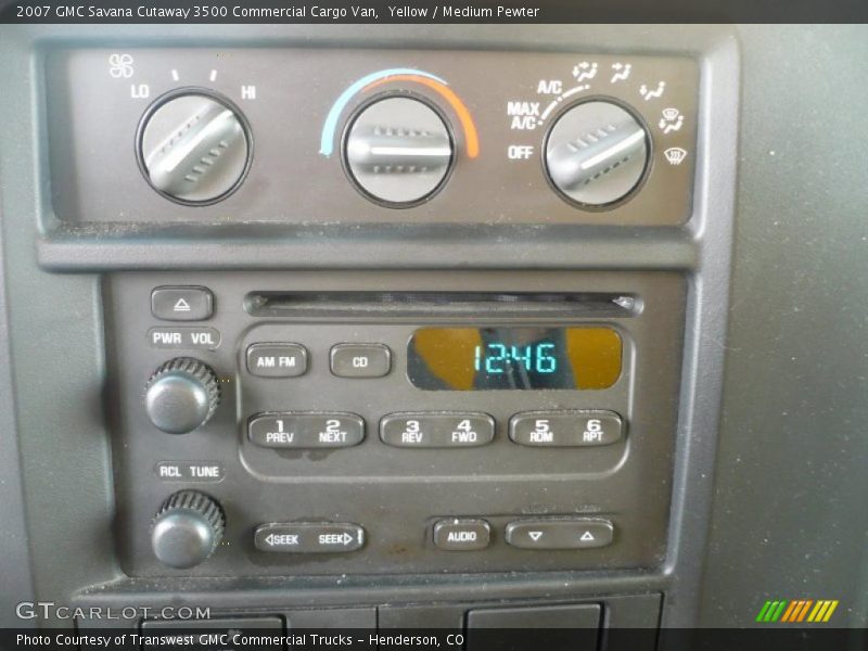 Yellow / Medium Pewter 2007 GMC Savana Cutaway 3500 Commercial Cargo Van