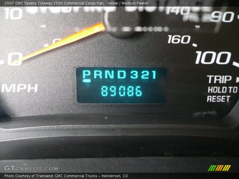 Yellow / Medium Pewter 2007 GMC Savana Cutaway 3500 Commercial Cargo Van