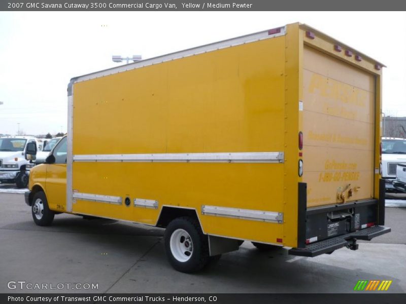 Yellow / Medium Pewter 2007 GMC Savana Cutaway 3500 Commercial Cargo Van