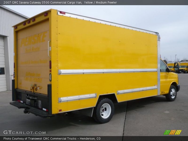 Yellow / Medium Pewter 2007 GMC Savana Cutaway 3500 Commercial Cargo Van