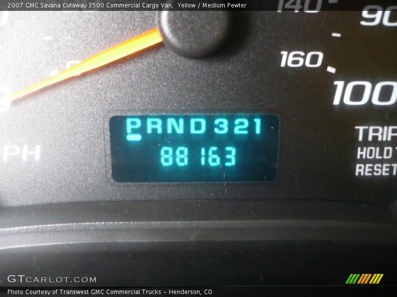 Yellow / Medium Pewter 2007 GMC Savana Cutaway 3500 Commercial Cargo Van