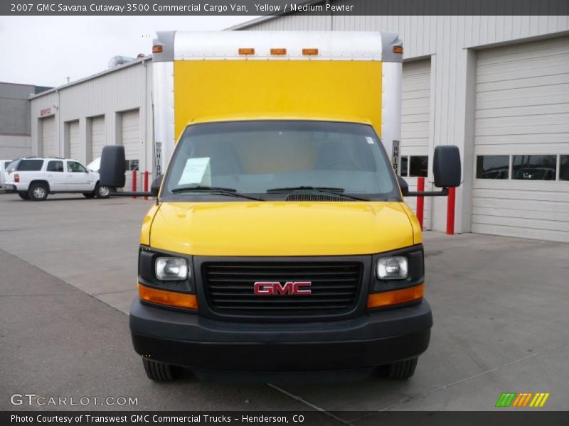 Yellow / Medium Pewter 2007 GMC Savana Cutaway 3500 Commercial Cargo Van