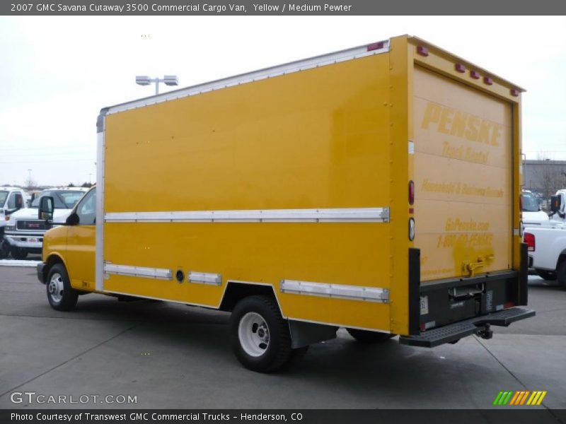 Yellow / Medium Pewter 2007 GMC Savana Cutaway 3500 Commercial Cargo Van
