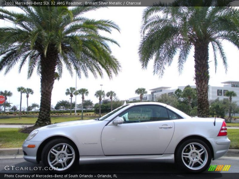 Brilliant Silver Metallic / Charcoal 2003 Mercedes-Benz SLK 32 AMG Roadster