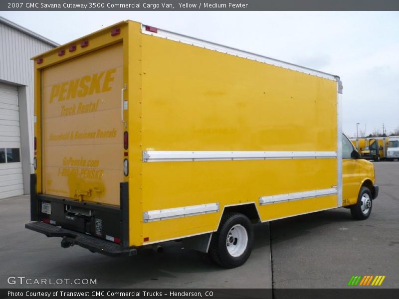 Yellow / Medium Pewter 2007 GMC Savana Cutaway 3500 Commercial Cargo Van