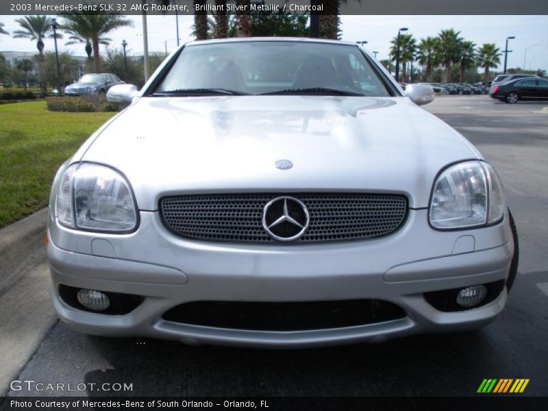 Brilliant Silver Metallic / Charcoal 2003 Mercedes-Benz SLK 32 AMG Roadster