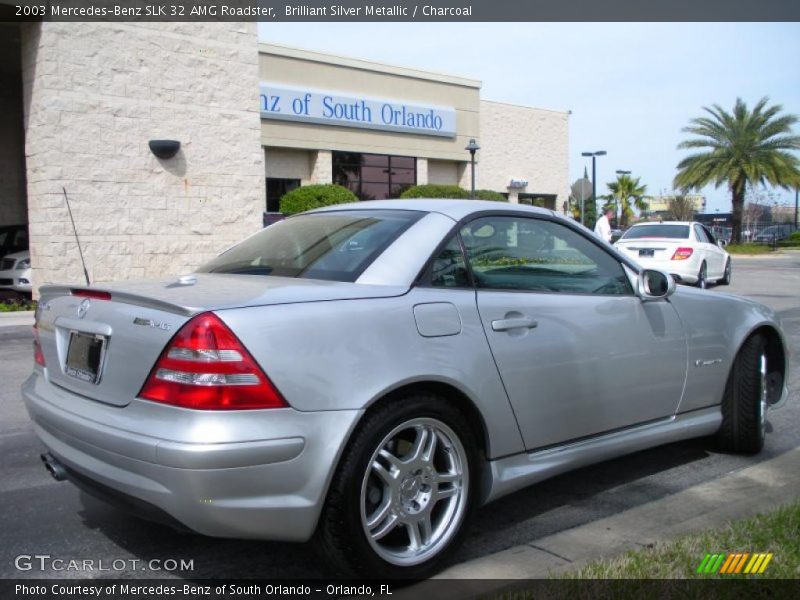 Brilliant Silver Metallic / Charcoal 2003 Mercedes-Benz SLK 32 AMG Roadster