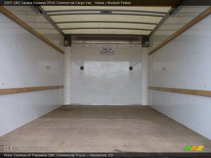 Yellow / Medium Pewter 2007 GMC Savana Cutaway 3500 Commercial Cargo Van
