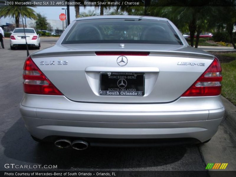 Brilliant Silver Metallic / Charcoal 2003 Mercedes-Benz SLK 32 AMG Roadster