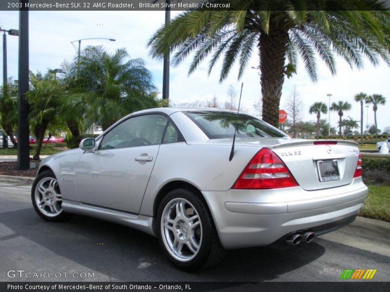 Brilliant Silver Metallic / Charcoal 2003 Mercedes-Benz SLK 32 AMG Roadster