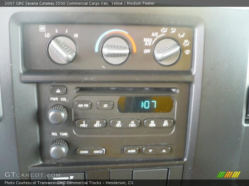 Yellow / Medium Pewter 2007 GMC Savana Cutaway 3500 Commercial Cargo Van