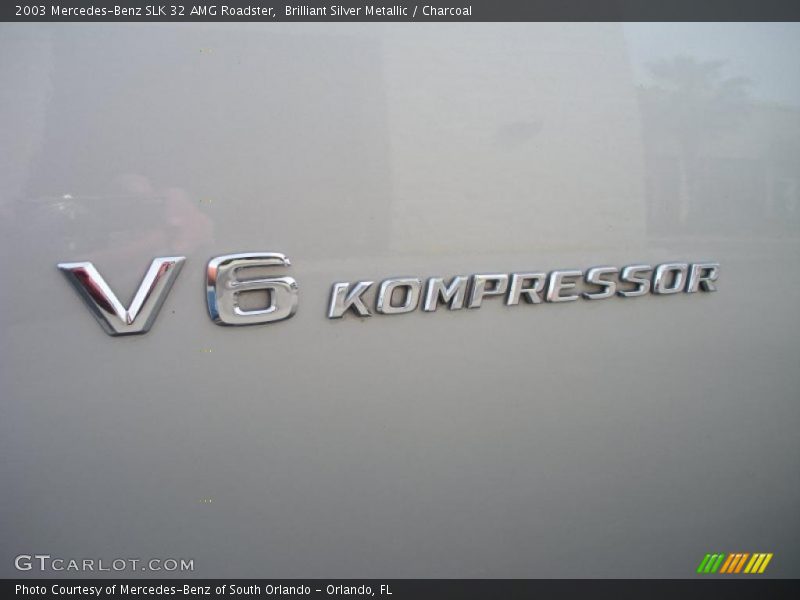 Brilliant Silver Metallic / Charcoal 2003 Mercedes-Benz SLK 32 AMG Roadster