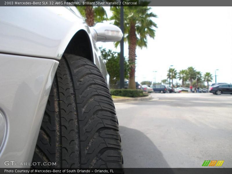 Brilliant Silver Metallic / Charcoal 2003 Mercedes-Benz SLK 32 AMG Roadster