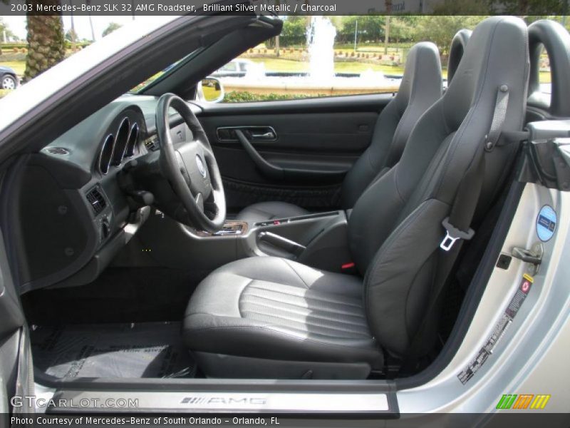 Brilliant Silver Metallic / Charcoal 2003 Mercedes-Benz SLK 32 AMG Roadster