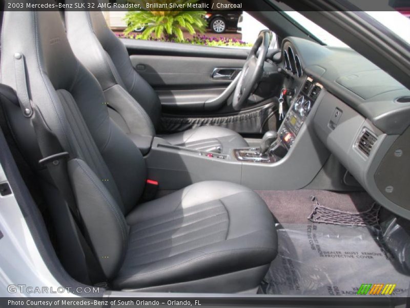Brilliant Silver Metallic / Charcoal 2003 Mercedes-Benz SLK 32 AMG Roadster
