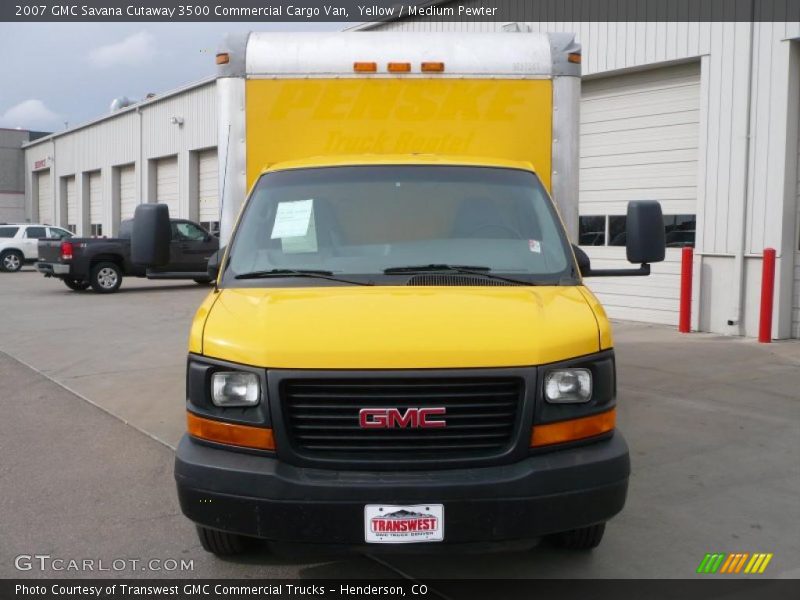 Yellow / Medium Pewter 2007 GMC Savana Cutaway 3500 Commercial Cargo Van