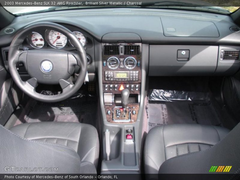 Brilliant Silver Metallic / Charcoal 2003 Mercedes-Benz SLK 32 AMG Roadster