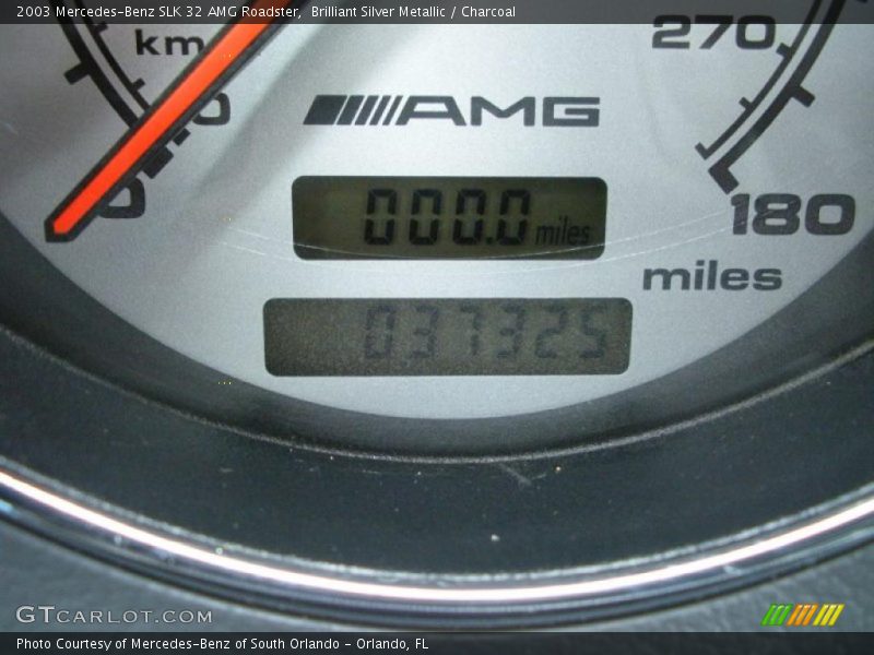 Brilliant Silver Metallic / Charcoal 2003 Mercedes-Benz SLK 32 AMG Roadster