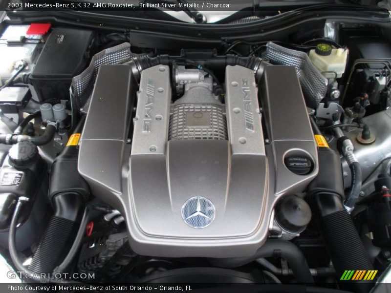 Brilliant Silver Metallic / Charcoal 2003 Mercedes-Benz SLK 32 AMG Roadster